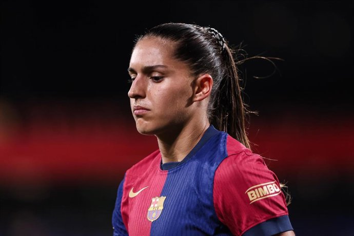 Archivo - Kika Nazareth of FC Barcelona Femenino looks on during the UEFA Women's Champions League 2024/25 Group Stage MD3, football match played between FC Barcelona and SKN St. Polten at Johan Cruyff Stadium on November 12, 2024 in Sant Joan Despi, Spai