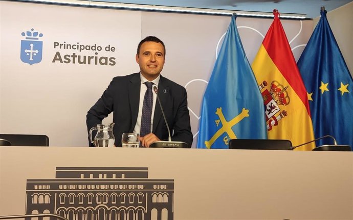 El consejero de Hacienda, Justicia y Fondos Europeos, Guillermo Peláez.