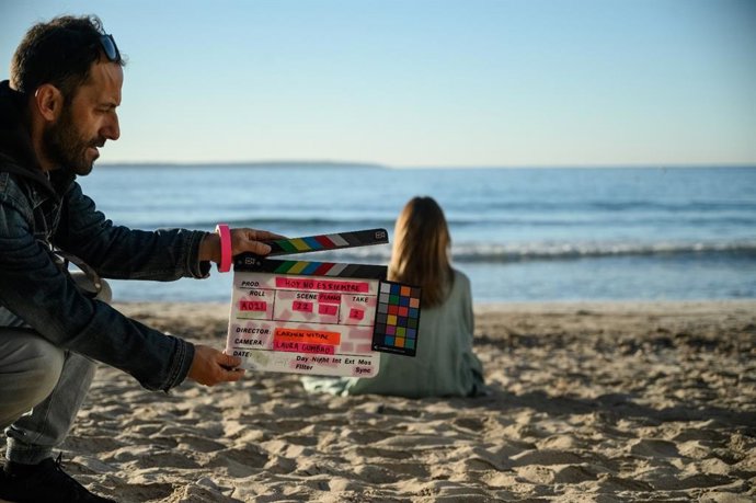 Momento del rodaje del corto 'Hoy no es siempre'.