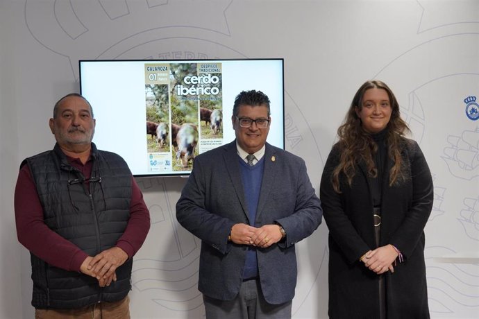 Presentación en la Diputación de Huelva del tradicional despiece del cerdo ibérico manchado de Galaroza.