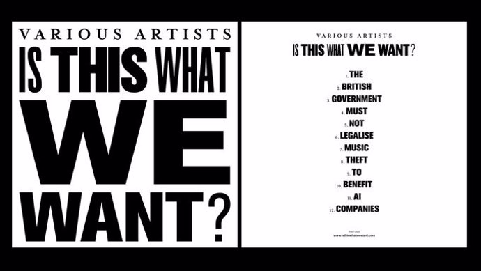 Más de mil artistas británicos se unen en un disco silencioso contra la IA en Reino Unido: "¿Esto es lo que queremos?"