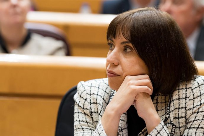 Archivo - Arxiu - La ministra de Ciència, Innovació i Universitats, Diana Morant, durant la sessió plenària del Senat, a 19 de novembre del 2024, a Madrid (Espanya). 