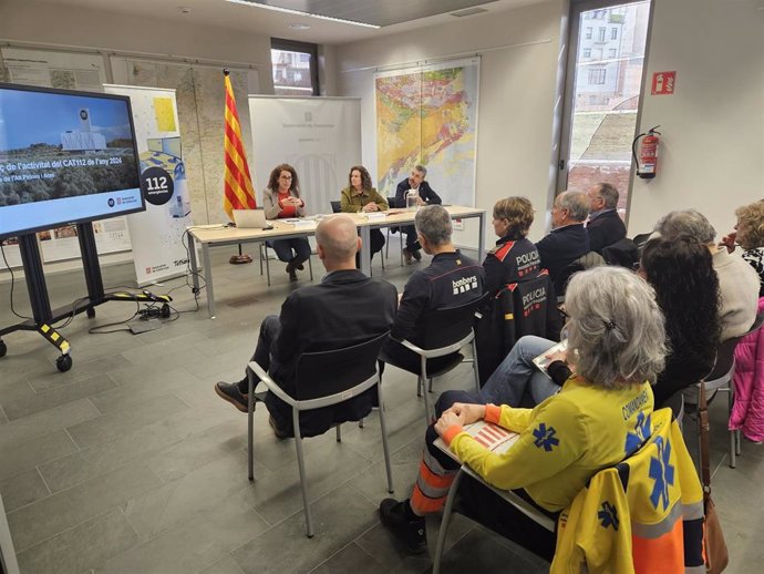 Presentación de los datos de las llamadas al 112 en la veguería del Alt Pirineu en 2024