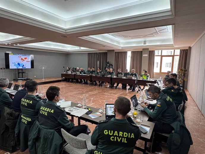 Los mandos de la Guardia Civil de Granada se reúnen en Sierra Nevada
