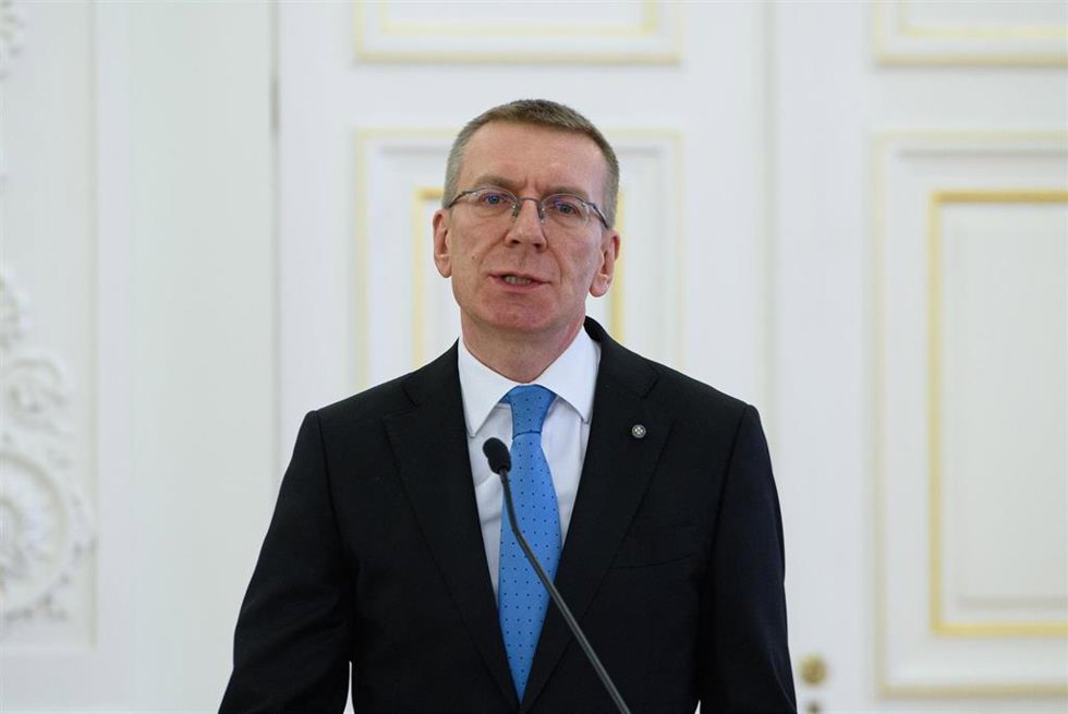 Edgars Rinkevics, presidente de Letonia.