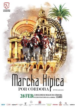 Cartel de la 'Marcha Hípica'.