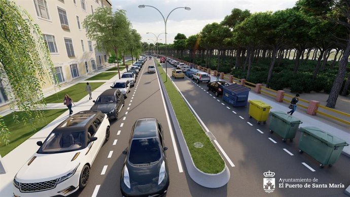 Previsión de la avenida del Descubrimiento tras las obras acometidas por el Ayuntamiento.