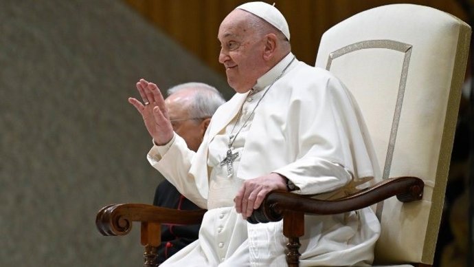 Papa Francisco na audiência geral de quarta-feira.