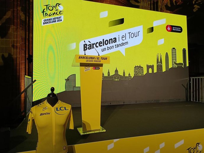 Presentación de la 'Grand Départ Barcelona 2026' del Tour de Francia 2026, que empezará en la capital catalana