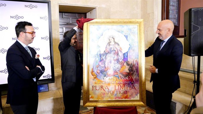 Presentación del cartel del XXV aniversario de la coronación de la Pura y Limpia del Postigo.