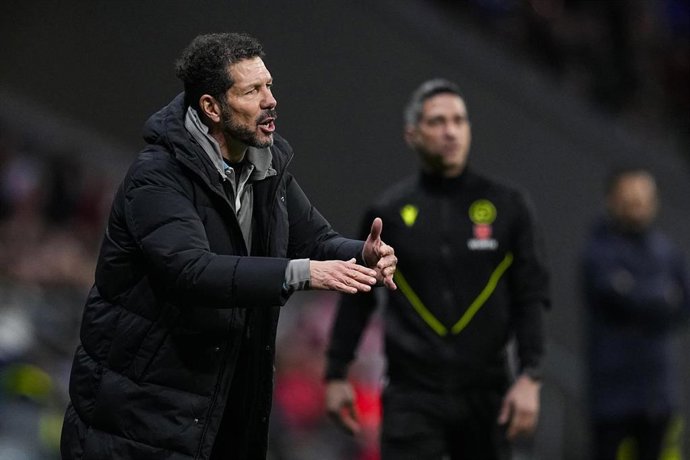 Diego Pablo Simeone, entrenador del Atlético de Madrid.