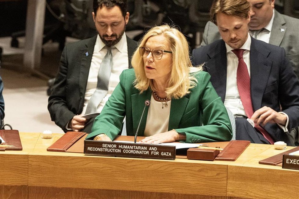 Archivo - La coordinadora superior de Asuntos Humanitarios y de Reconstrucción de la ONU para la Franja de Gaza, Sigrid Kaag