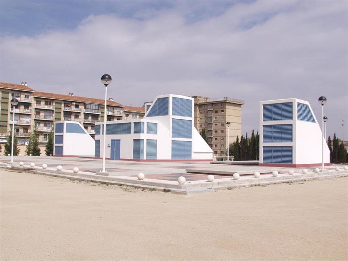 Subestación transformadora en el distrito de Casablanca, en Zaragoza.