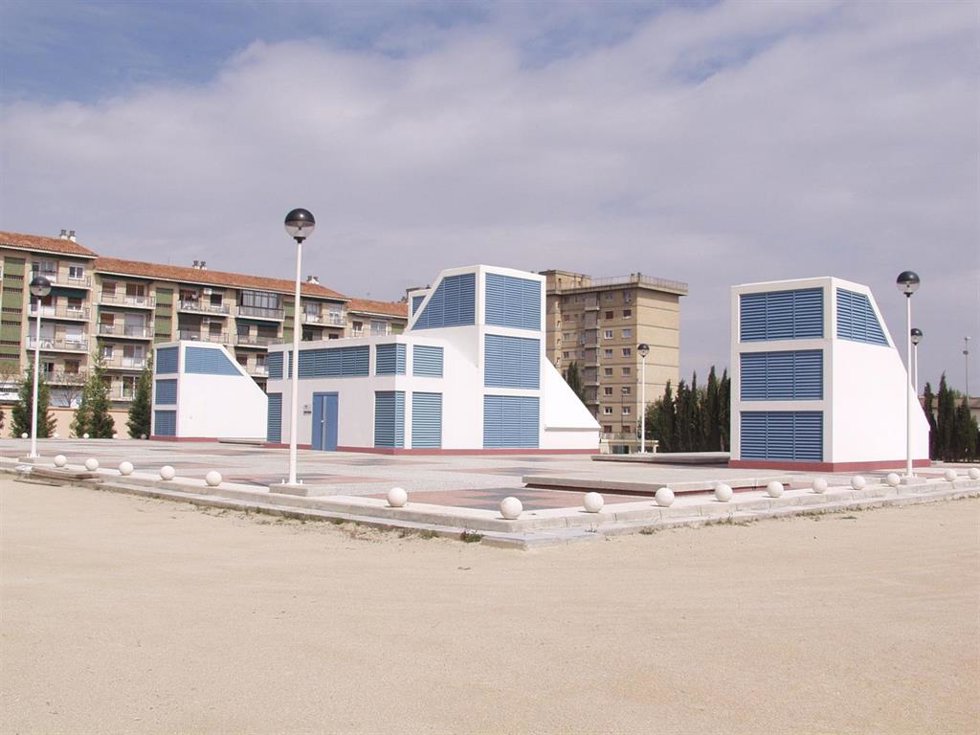 Subestación transformadora en el distrito de Casablanca, en Zaragoza.