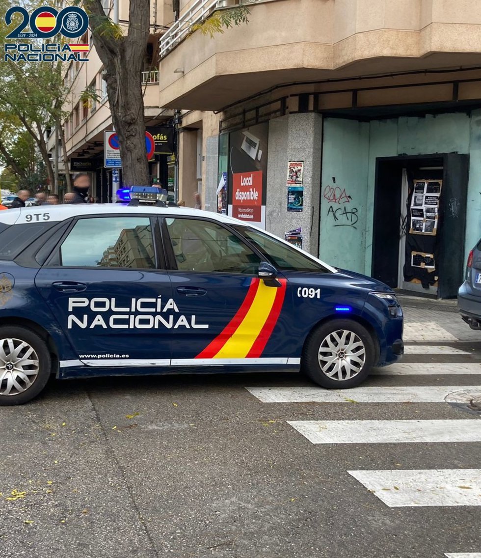 Coche de la Policía Nacional.