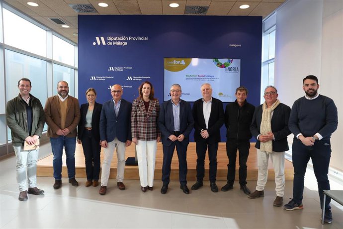 La Diputación de Málaga ha presentado el informe titulado 'BioAction Social Málaga, identificación del potencial de recursos del sector de la bioeconomía circular de la provincia de Málaga'