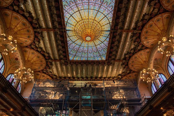 Archivo - Interior del Palau de la Música