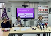 La Comisión 8M celebra el Día de la Mujer con una manifestación y una campaña en la que participan más de 170 hombres