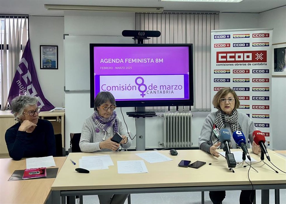 Rueda de prensa de la Comisión 8M.