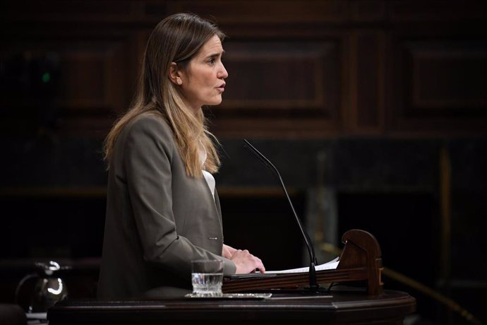 Archivo - La vicepresidenta tercera y ministra para la Transición Ecológica y el Reto Demográfico, Sara Aagesen, interviene durante una sesión plenaria en el Congreso de los Diputados, a 11 de diciembre de 2024, en Madrid (España). 