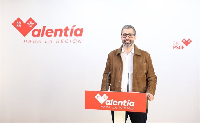 El secretario general electo del PSOE de la Región de Murcia, Francisco Lucas,