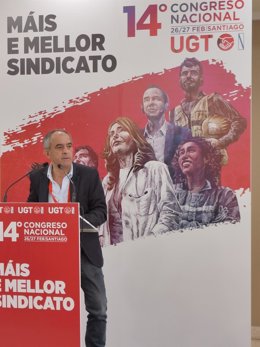 El secretario xeral de UGT Galicia, José Antonio Gómez