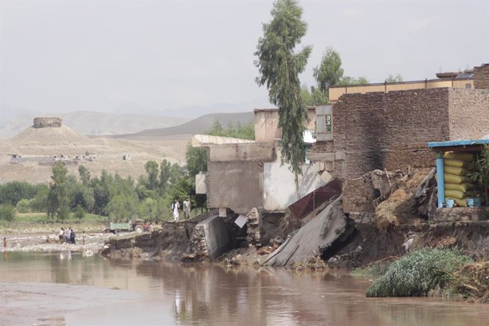 Archivo - Daños por las inundaciones en agosto de 2024 en la capital de la provincia de Nangarhar, Jalalabad, en el este de Afganistán (archivo)