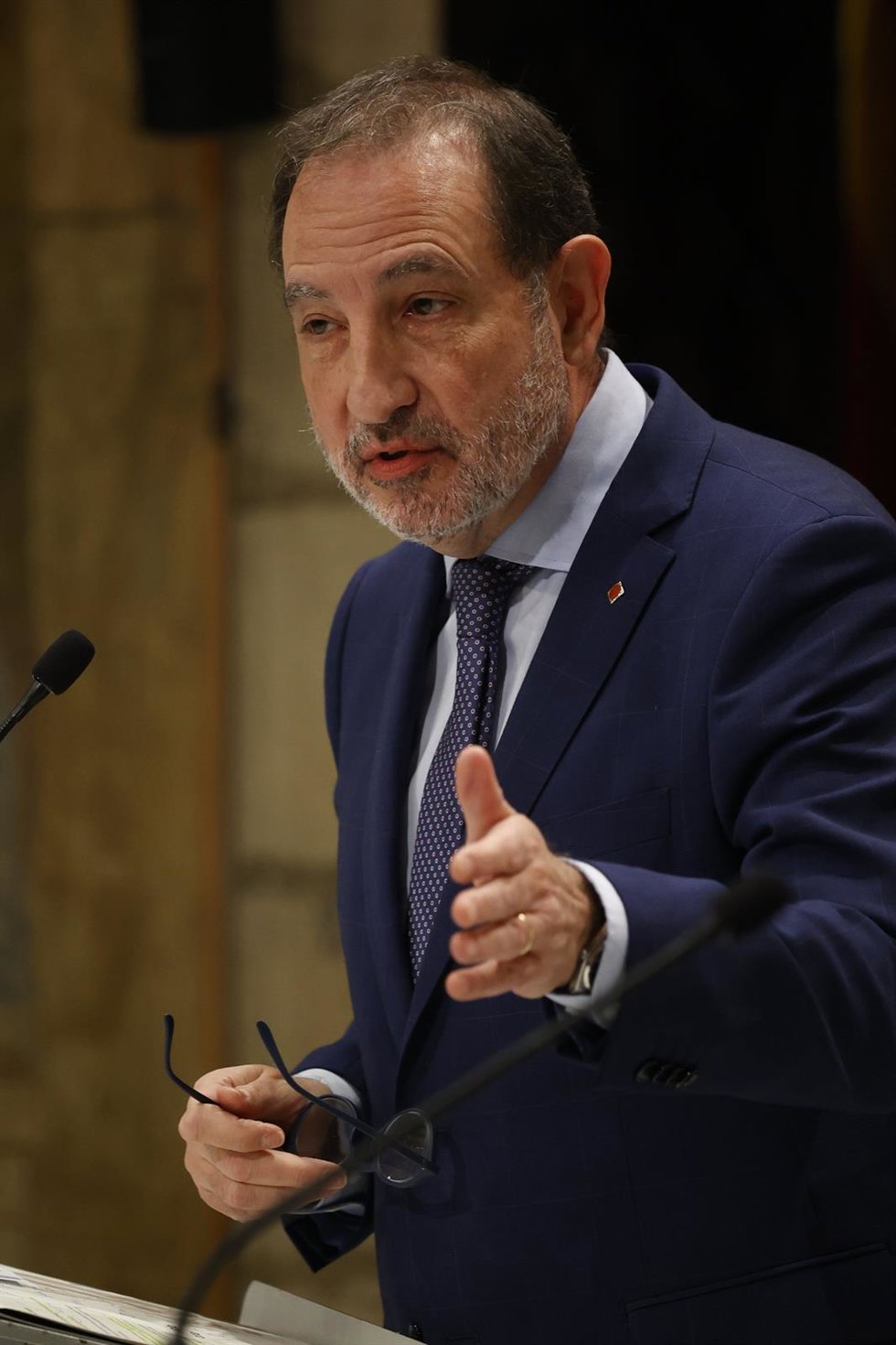 Archivo - El conseller de Justicia y Calidad Democrática, Ramon Espadaler, en una imagen de archivo