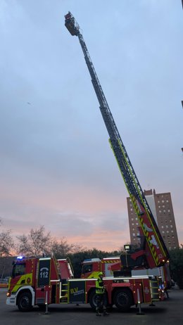 Imatge d'arxiu d'un camió de Bombers de l'Ajuntament de València