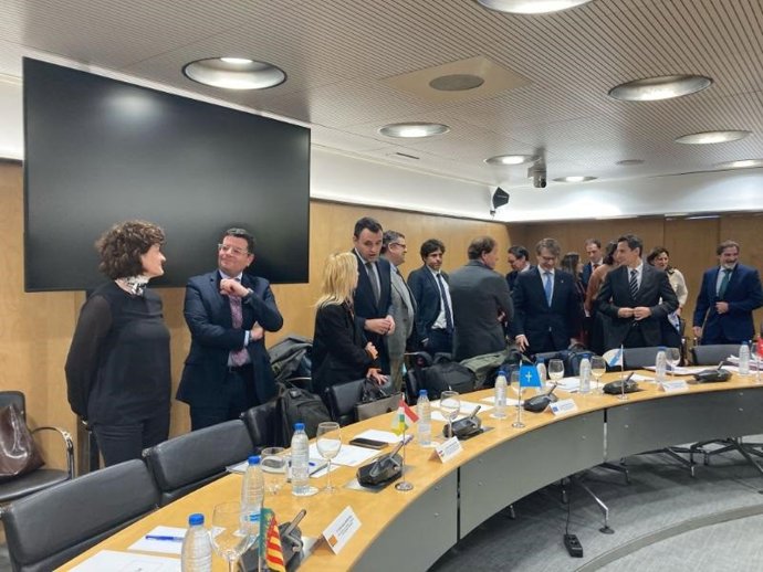 El consejero de Hacienda, Gobernanza Pública, Sociedad Digital y Portavocía, Alfonso Domínguez, participa en el pleno del Consejo de Política Fiscal y Financiera