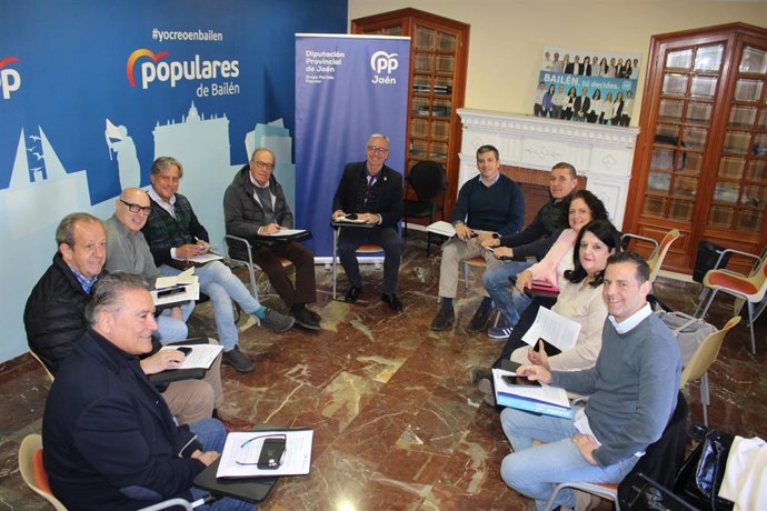 Reunión del grupo del PP en la Diputación.