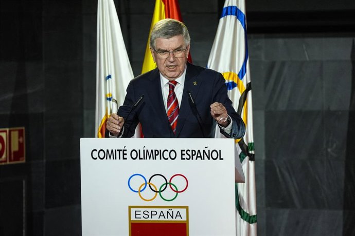 Archivo - Thomas Bach, Presidente do Comitê Olímpico Internacional, durante o Comitê Olímpico 2024 na sede do COE em 11 de dezembro de 2024, em Madri, Espanha.