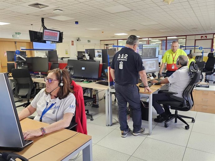 Sala operativa del 112 Canarias