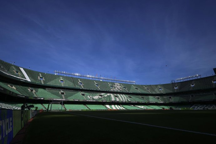 General view during the UEFA Europa Conference League 2024/25 League Knockout Play-off Second Leg match between Real Betis Balompie and KAA Gent at Benito Villamarin stadium on February 20, 2025 in Sevilla, Spain.