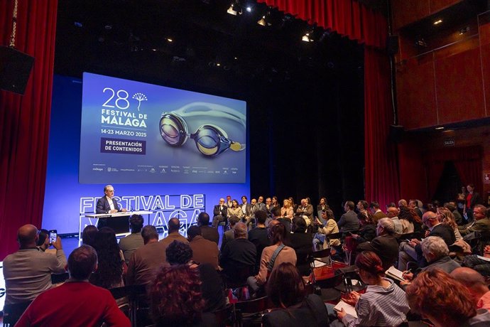 El gerente de Málaga Procultura y director del Festival, Juan Antonio Vigar, presenta el 28 Festival de Cine de Málaga