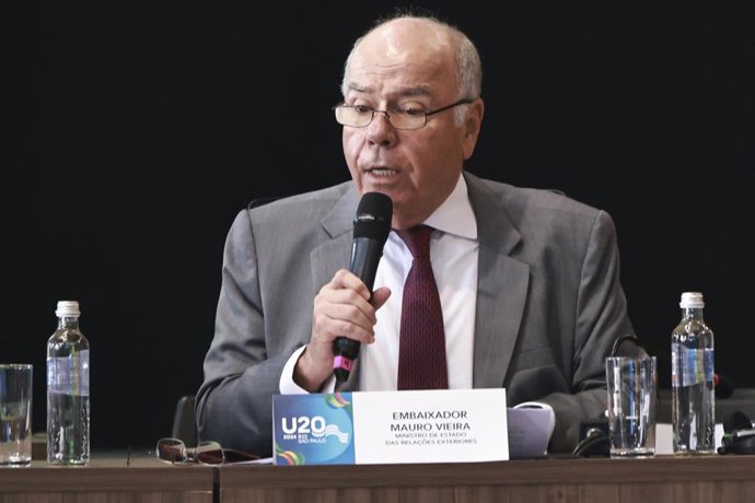 Archivo - Imagen de archvo del ministro de Exteriores de Brasil, Mauro Vieira