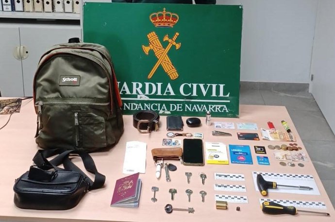 Imagen del material incautado