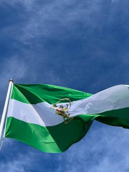 Bandera de Andalucía en una imagen de archivo