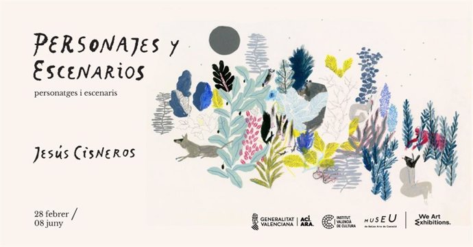 El Museu de Belles Arts de Castelló acoge la muestra 'Personajes y escenarios' del ilustrador Jesús Cisneros