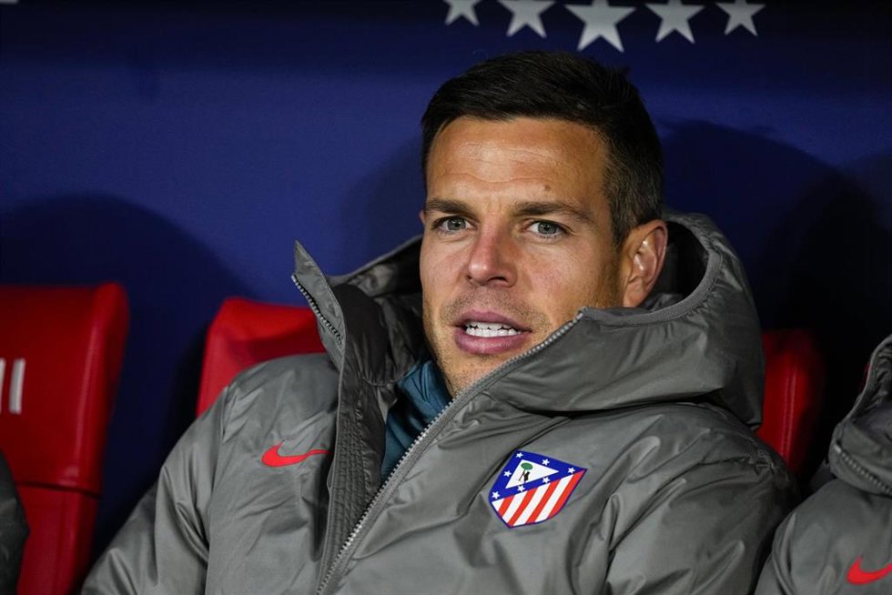 El defensa español del Atlético de Madrid César Azpilicueta, durante un encuentro de Copa del Rey.