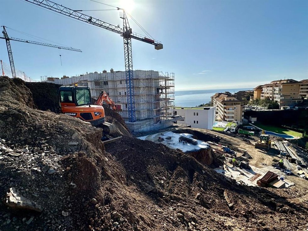 Obras de construcción de viviendas 