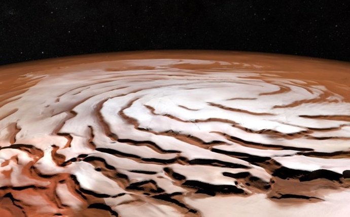 Casquete polar norte de Marte