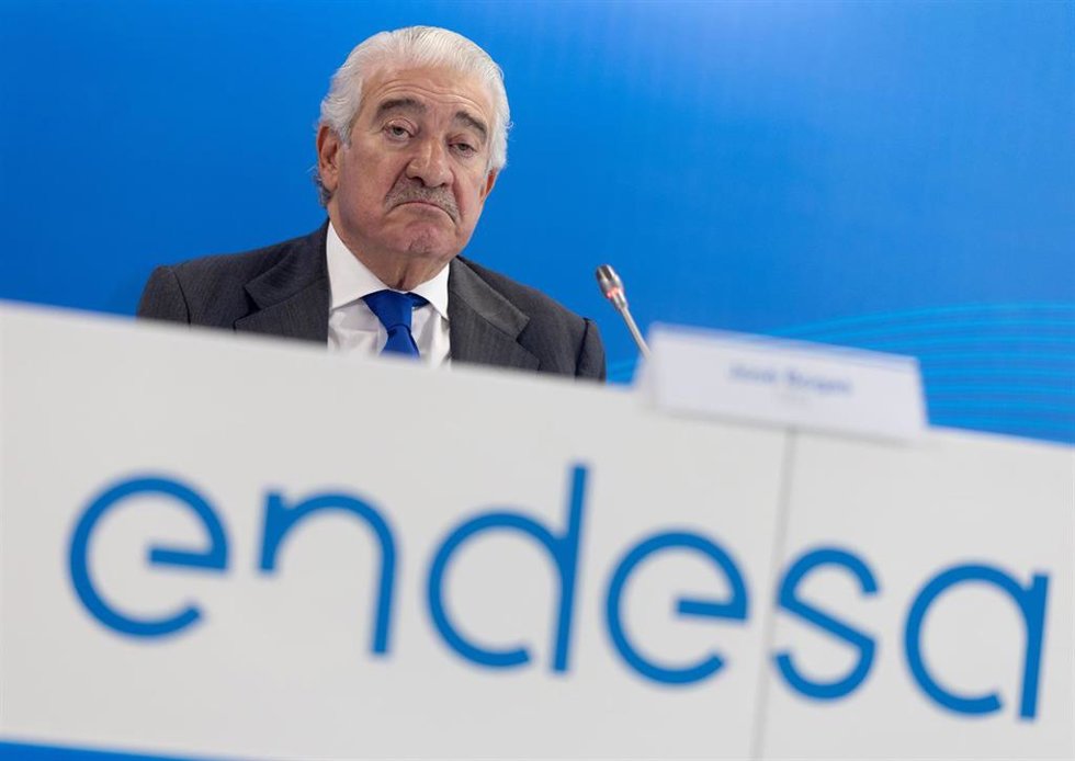 El consejero delegado de Endesa, José Bogas, durante una rueda de prensa con motivo de los resultados anuales de la compañía en el ejercicio 2024, a 27 de febrero de 2025, en Madrid (España). Endesa obtuvo un beneficio neto de 1.888 millones de euros en