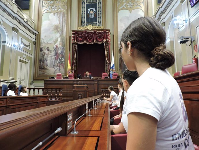 Estudiantes de La Isleta a diputados del Parlamento sobre menores migrantes: ¡Por favor, solo les pedimos humanidad!