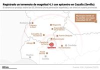 MAPA | Terremoto en Sevilla de magnitud 4,1: Estos son los 200 municipios donde se ha sentido su impacto