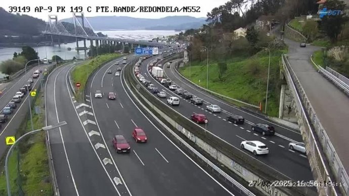 Imagen de la cámara de la DGT en Rande.