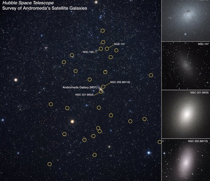 Galaxias satélite de la Vía Láctea