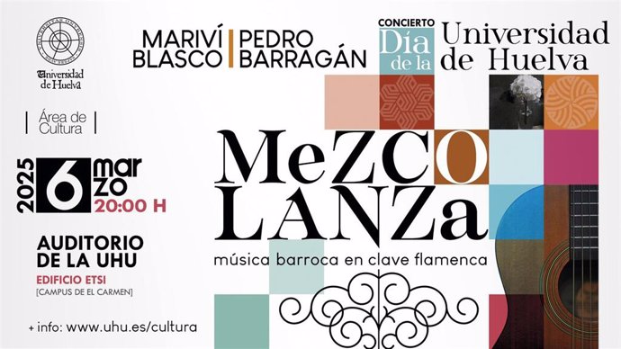 Cartel de 'Mezcolanza: Música barroca en clave flamenca'.