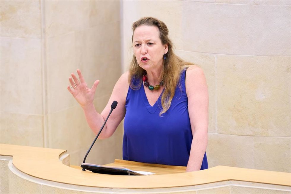 Archivo - La portavoz de Vox Cantabria, Leticia Díaz