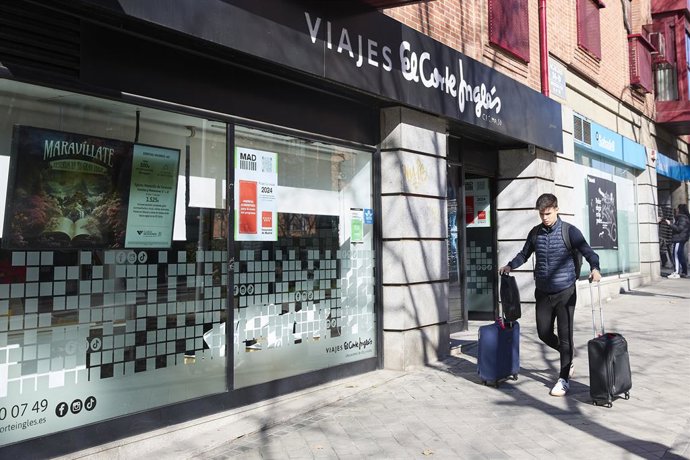 Una agencia de Viajes El Corte Inglés, a 1 de febrero de 2025, en Madrid (España). 